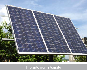 impianto fotovoltaico non integrato